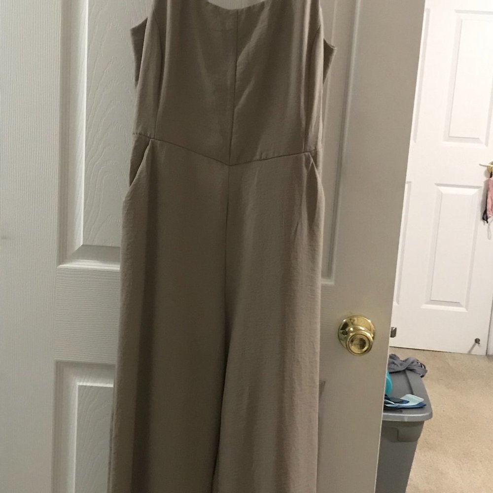 Tan/Mauve Jumpsuit - Picture 3 of 3